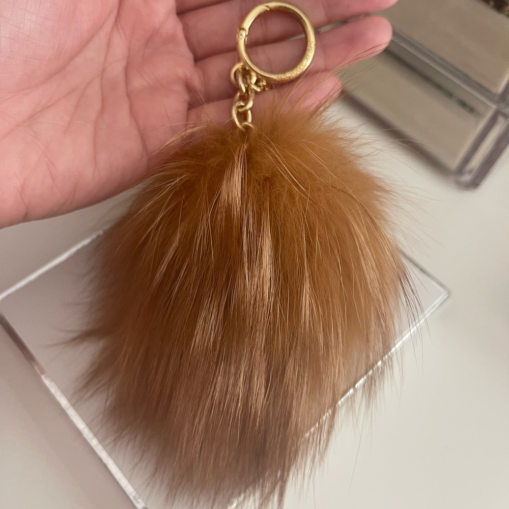 Michael Kors Large Pom Pom Fur Chain